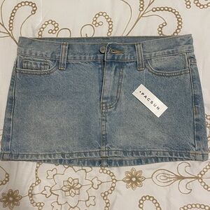 Denim Mini Skirt